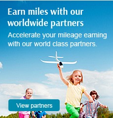 Earn miles with our worldwide partners